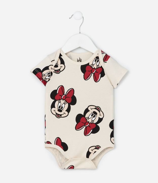 Body Infantil con Estampa Minnie - Talle 0 a 18 Meses 3
