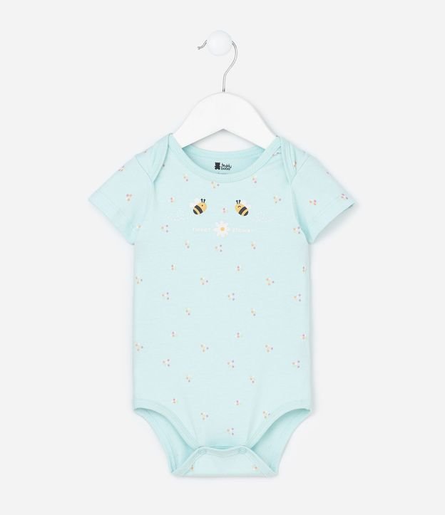 Body Infantil con Estampa de Abejas - Talle RN a 18 meses