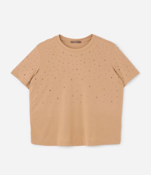 Remera con Brillos Salpicados Curve & Plus Size