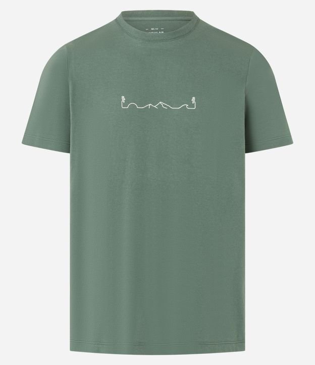 Remera Regular en Algodón con Estampa Localizada 5