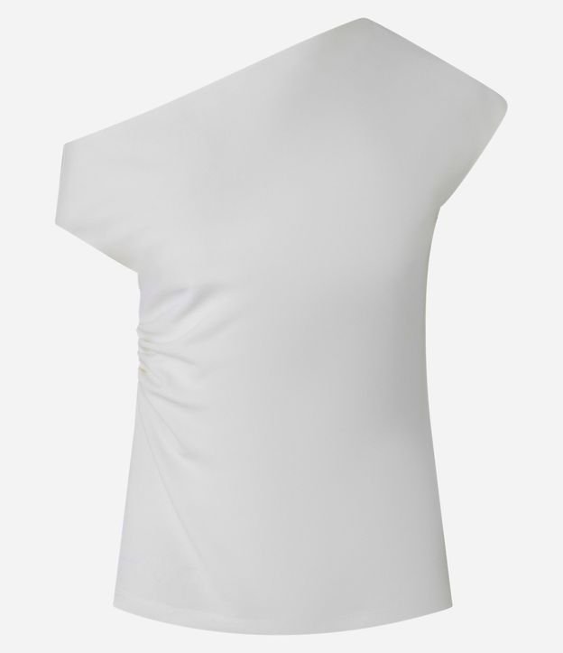 Blusa con Escote Asimétrico y Drapeado Lateral 5