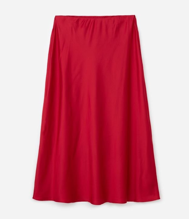 Pollera Larga en Crepé Satinada Curve & Plus Size 5