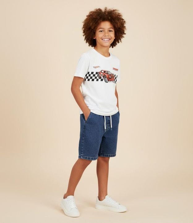 Remera Infantil con Estampa Hot Wheels - Talle 4 a 12 años