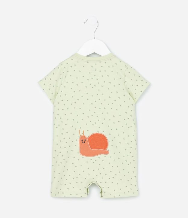 Mono Corto Infantil Estampado con Bordado  - Talle 0 a 18 meses 4