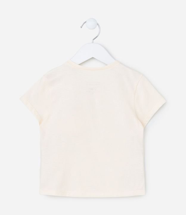 Blusa Infantil con Pequeño Bolsillo Estampado de Unicórnio - Talle 1 a 6 años 3