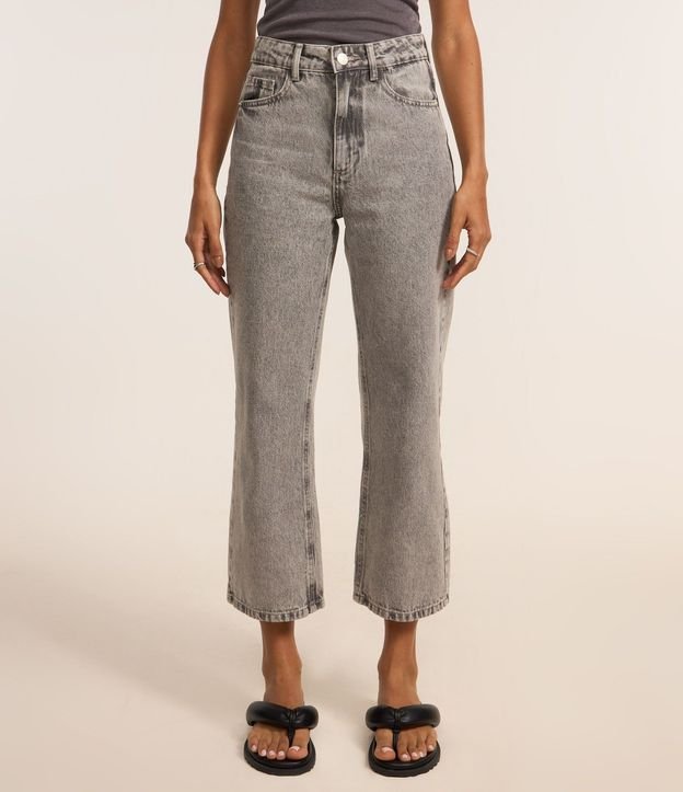 Pantalón Cropped Reta Jeans con Lavado Clássica 4
