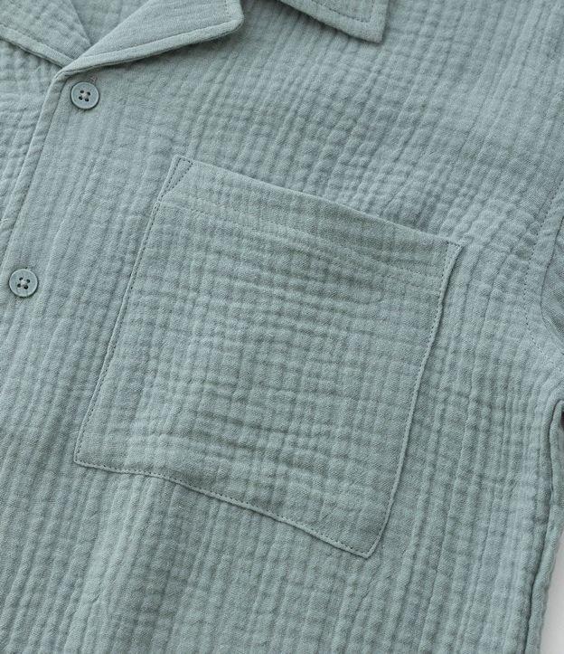 Camisa Infantil en Cotton Texturizada - Talle 5 a 14 años 5