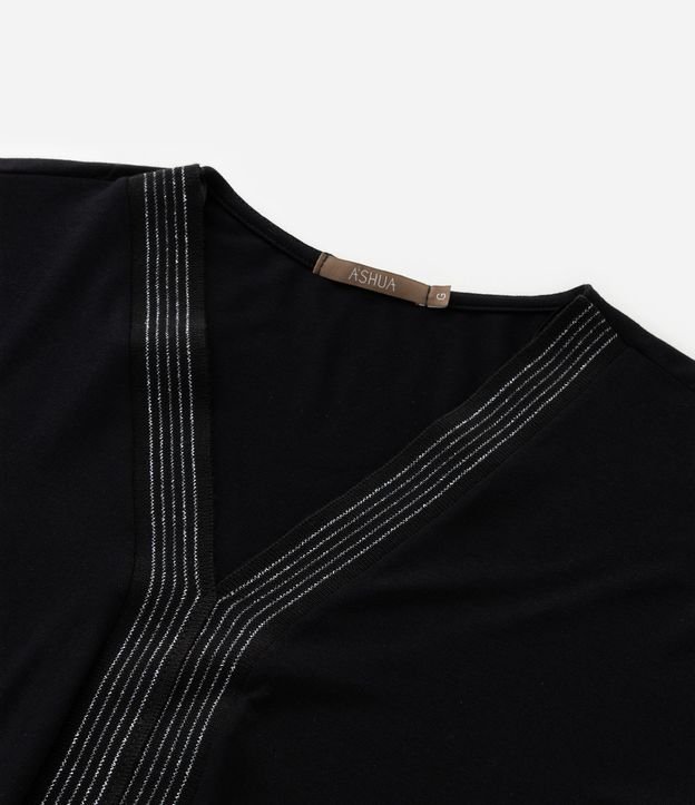 Blusa en Viscosa con Detalle con Hilo Metalizado Curve & Plus Size 6