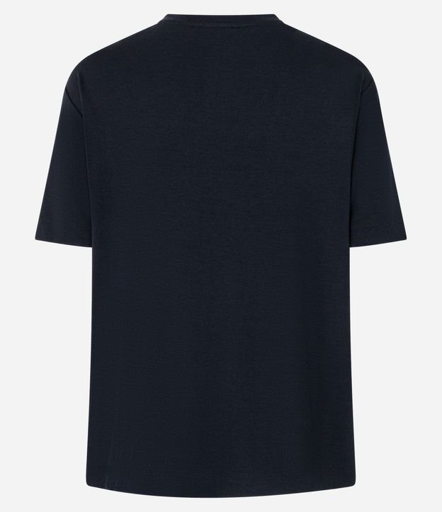 Remera T-shirt en Viscosa con Aplicación de Strass 7