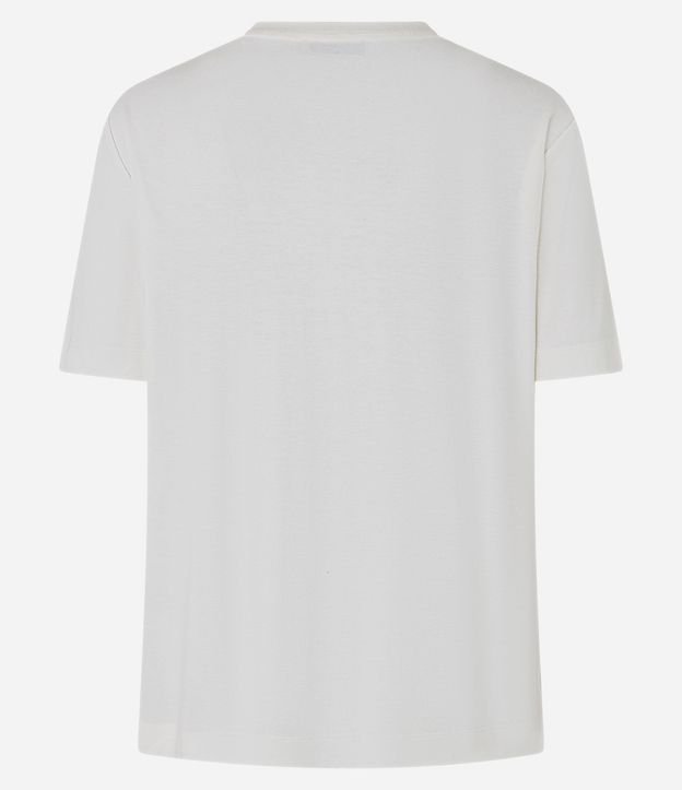 Remera T-shirt en Viscosa con Aplicación de Strass 8