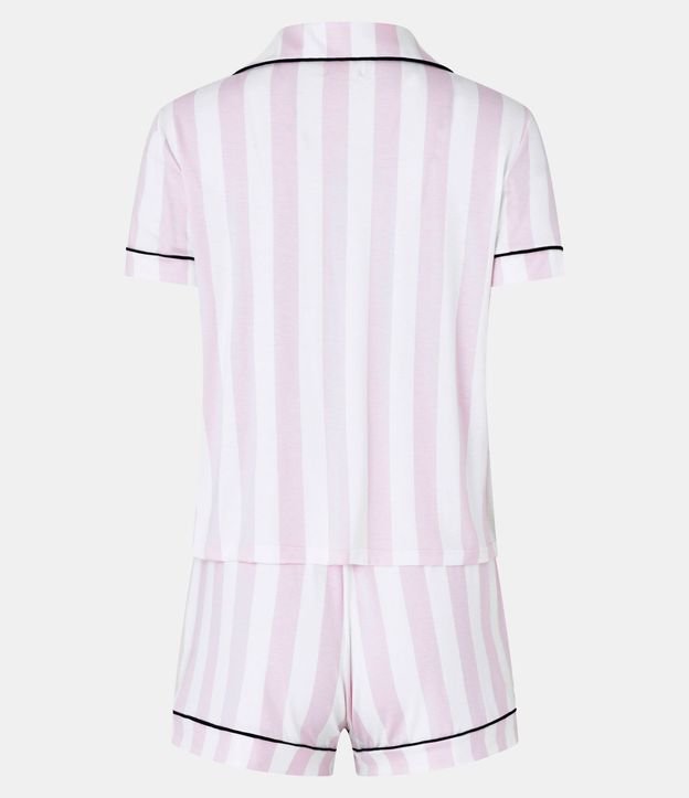 Pijama Short Doll Americano con Estampa Rayada 5