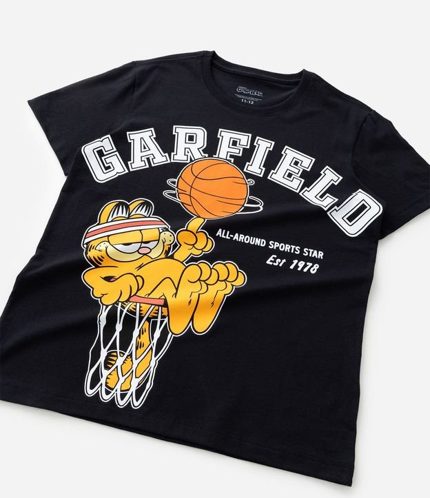 Remera Infantil College Baloncesto con Estampa Garfield - Talle 5 a 14 años 6