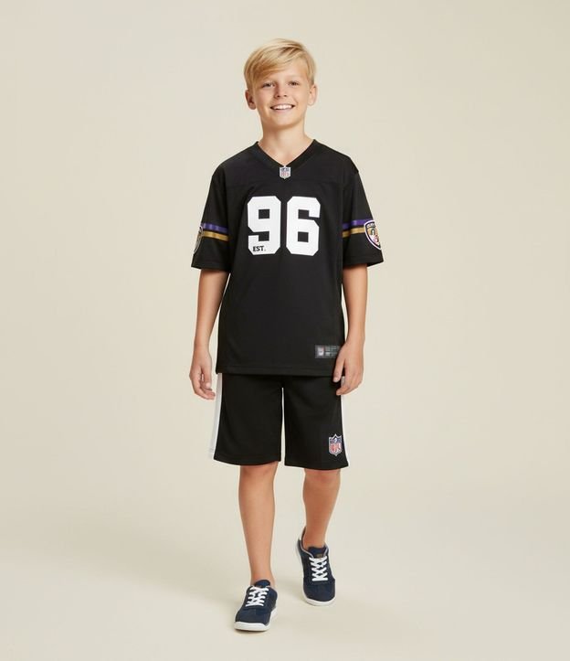 Remera Infantil Oversized con Tecnologia Dry Ravens NFL - Talle 5 a 14 años 1