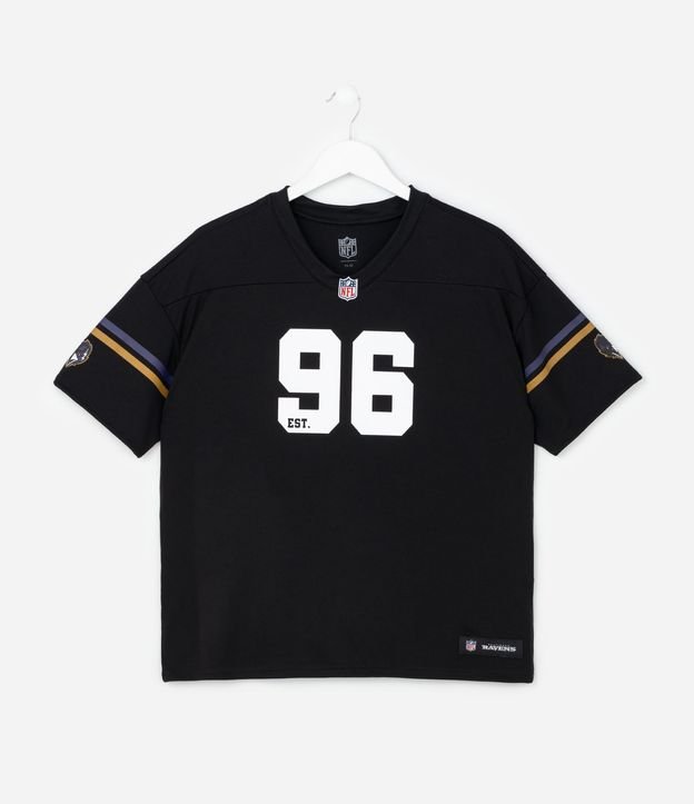 Remera Infantil Oversized con Tecnologia Dry Ravens NFL - Talle 5 a 14 años 2