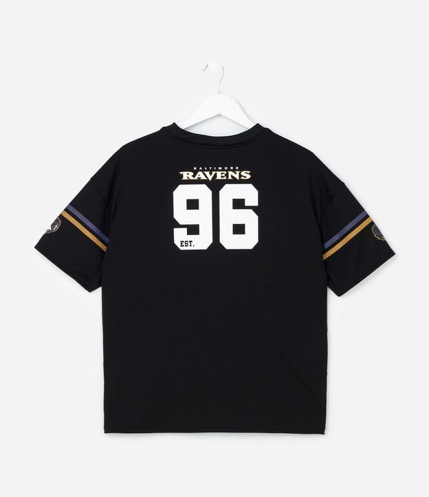 Remera Infantil Oversized con Tecnologia Dry Ravens NFL - Talle 5 a 14 años 3