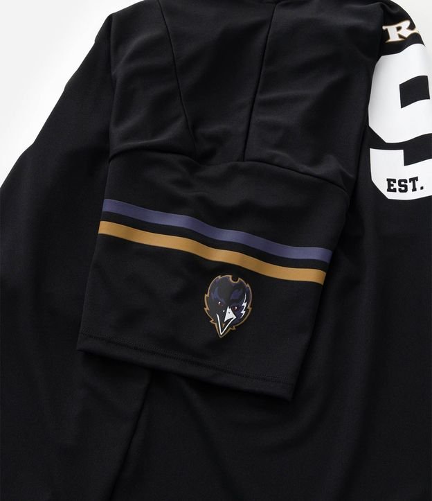 Remera Infantil Oversized con Tecnologia Dry Ravens NFL - Talle 5 a 14 años 5