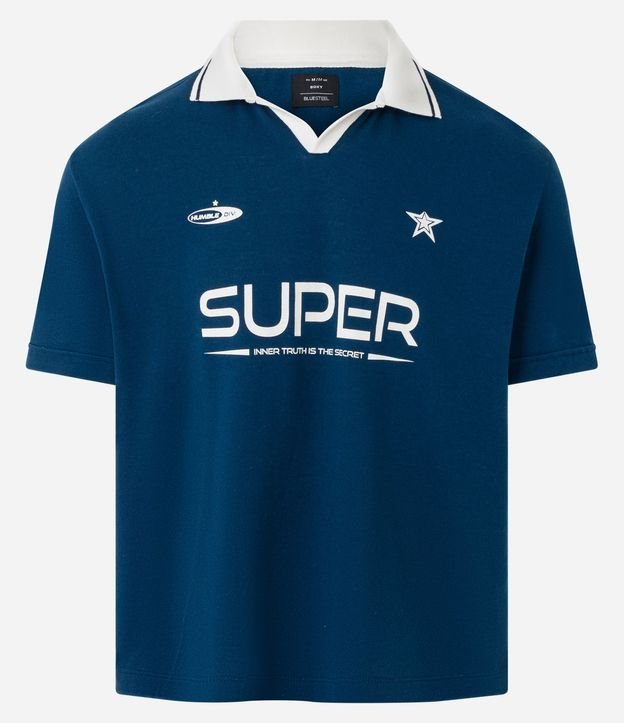 Remera Boxy Sportcore con Cuello Polo 5