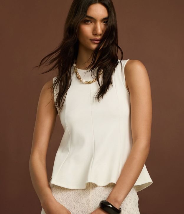 Blusa Peplum en Punto Roma 8