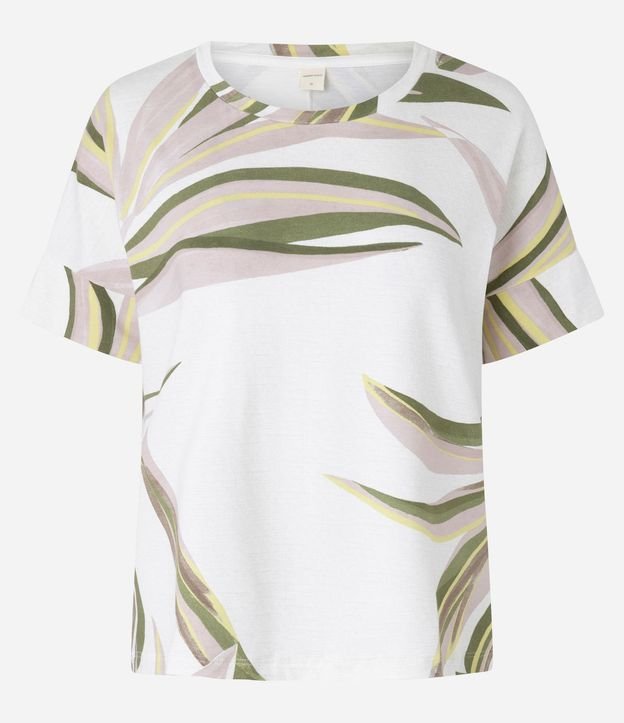 Blusa en Viscosa con Estampa de Follaje 6