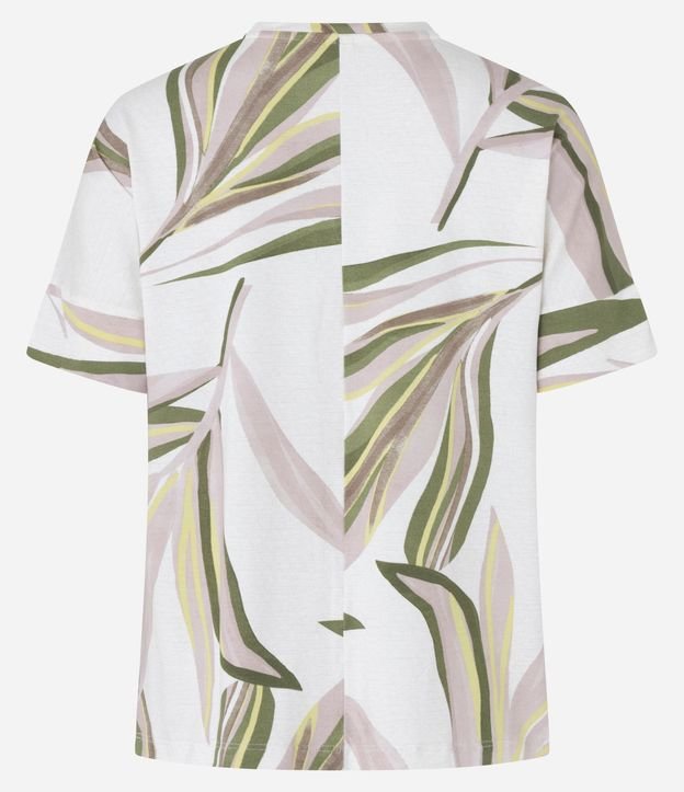 Blusa en Viscosa con Estampa de Follaje 7