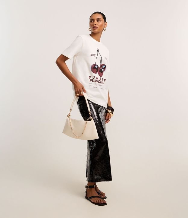 Remera Regular con Estampa de Cereza 2