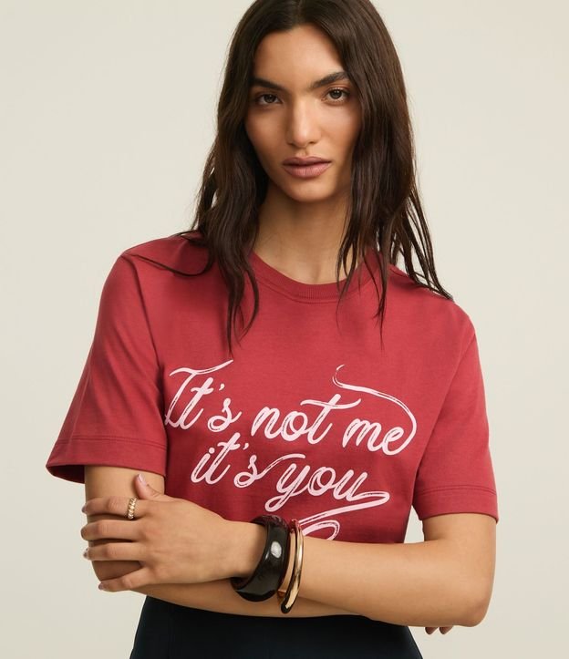 Remera T-Shirt en Algodón con Lettering It's Not Me 3