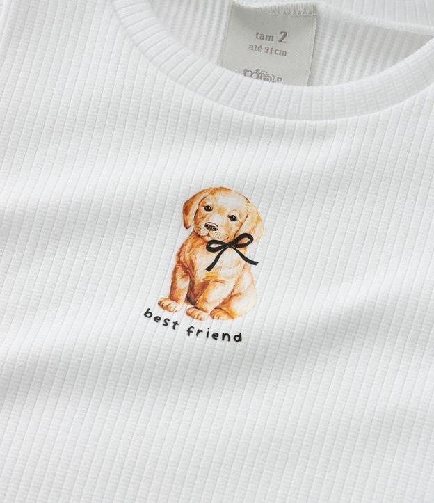 Remera Infantil con Estampa Perrito - Talle 1 a 6 años 6