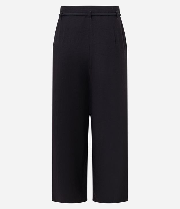 Pantalón Pantacourt con Corte Sastre y Lazo 6