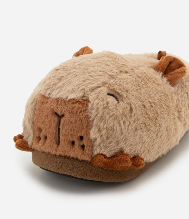 Pantufla Infantil en Fleece con Aplicación de Carpincho – Talle 30 a 36 4