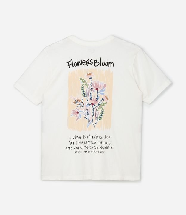 Remera Alargada con Estampa Flowers Bloom Curve & Plus Size 7