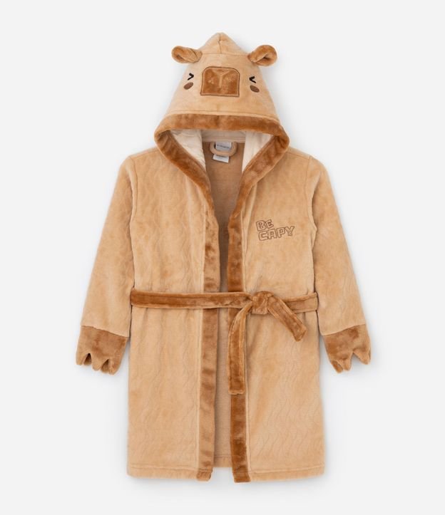 Bata de Baño Infantil con Capucha de Carpincho – Talle 3 a 16 años 2