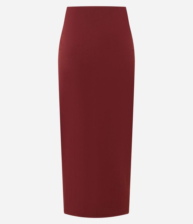 Pollera Ajustada Midi en Bengalina con Fruncido 6