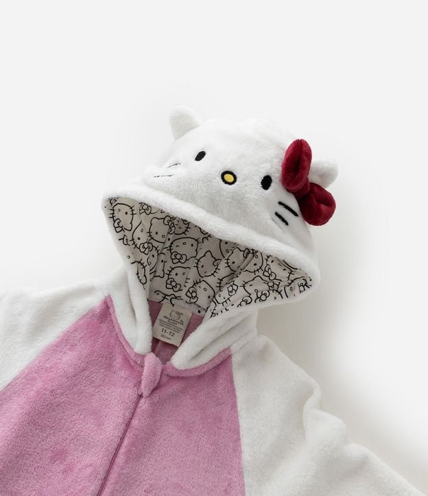 Pijama Jumper Infantil en Fleece con Bordado Hello Kitty - Talle 5 a 16 años 11