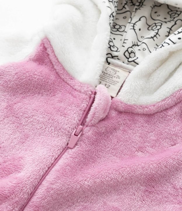 Pijama Jumper Infantil en Fleece con Bordado Hello Kitty - Talle 5 a 16 años 6