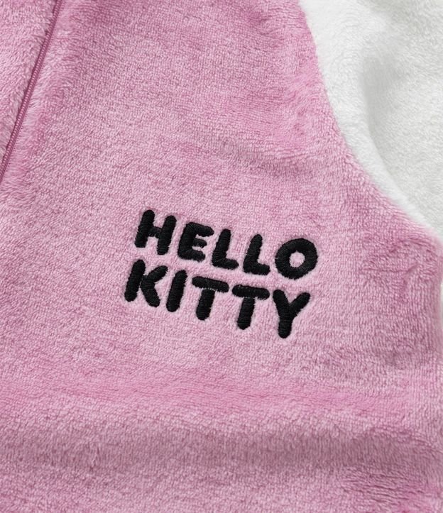 Pijama Jumper Infantil en Fleece con Bordado Hello Kitty - Talle 5 a 16 años 7