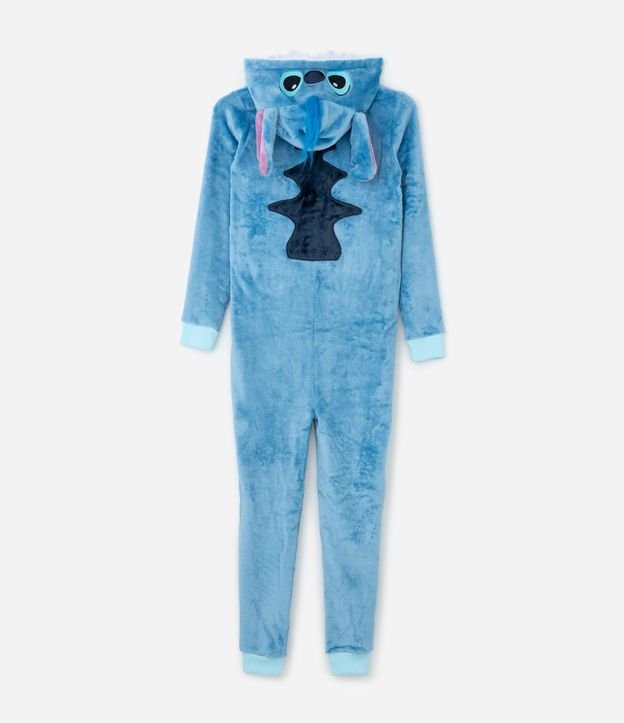 Pijama Jumper Infantil en Fleece con Bordado Stitch - Talle 5 a 14 años 3
