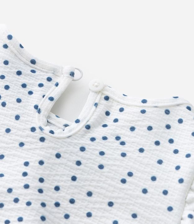 Conjunto Infantil con Estampa de Lunares Texturizado - Talle 0 a 18 Meses 11