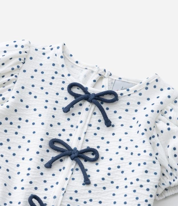 Conjunto Infantil con Estampa de Lunares Texturizado - Talle 0 a 18 Meses 13