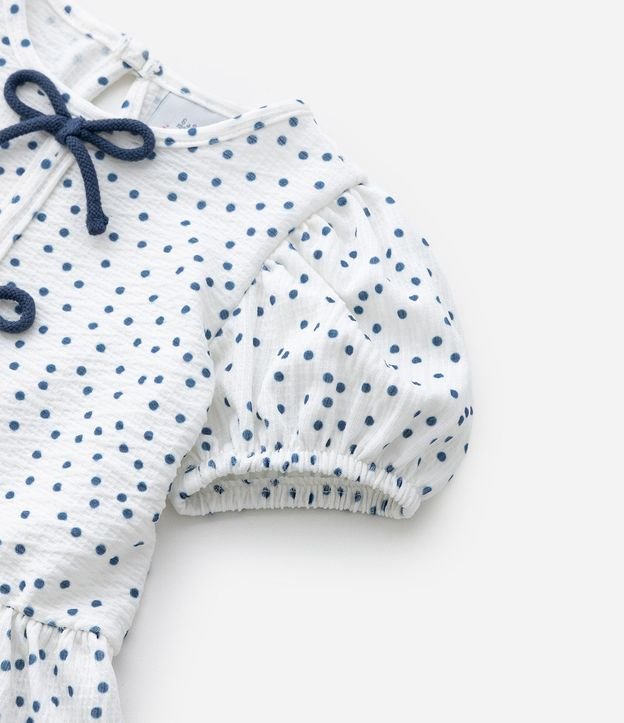 Conjunto Infantil con Estampa de Lunares Texturizado - Talle 0 a 18 Meses 8