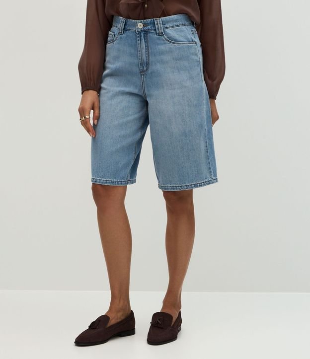 Bermuda Jorts Cintura Alta en Jeans con Bolsillos 3
