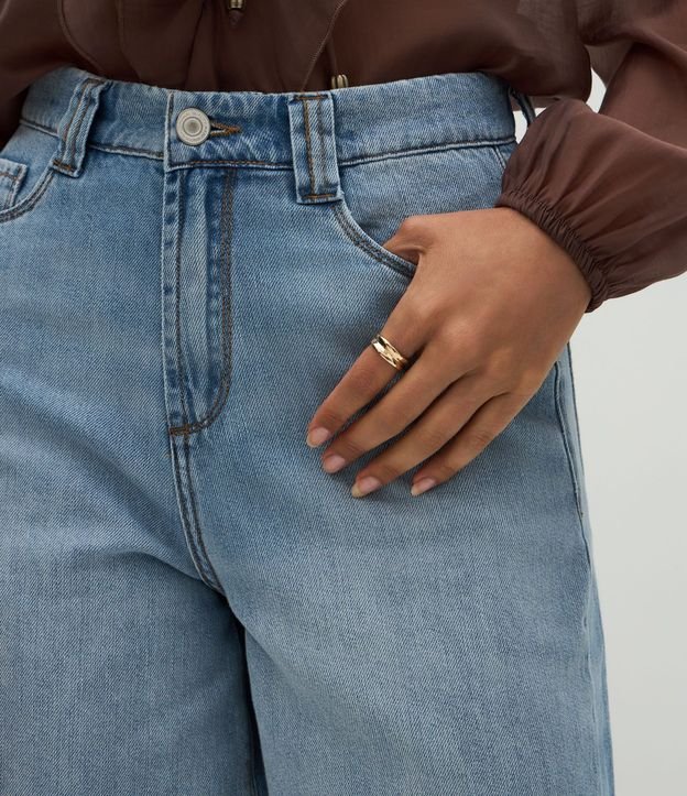 Bermuda Jorts Cintura Alta en Jeans con Bolsillos 4