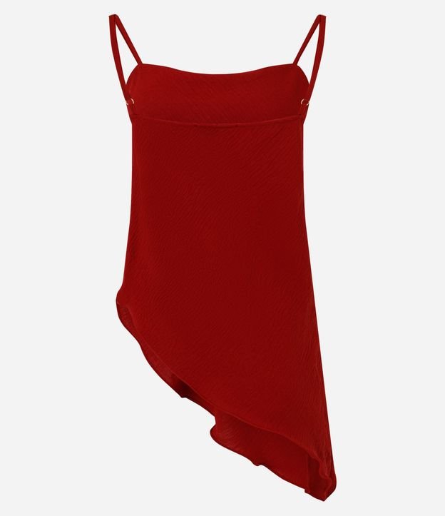 Blusa Alargada en Airlow con Bajo Ondulado Asimétrica 9