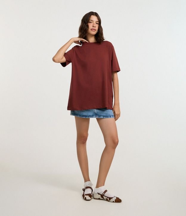 Remera Oversized en Algodón con Manga Corta 2