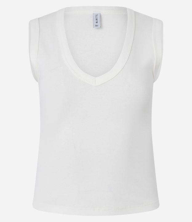 Blusa Básico en Rib con Escote V 6