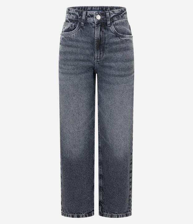 Pantalón Recto Cropped en Jeans 6