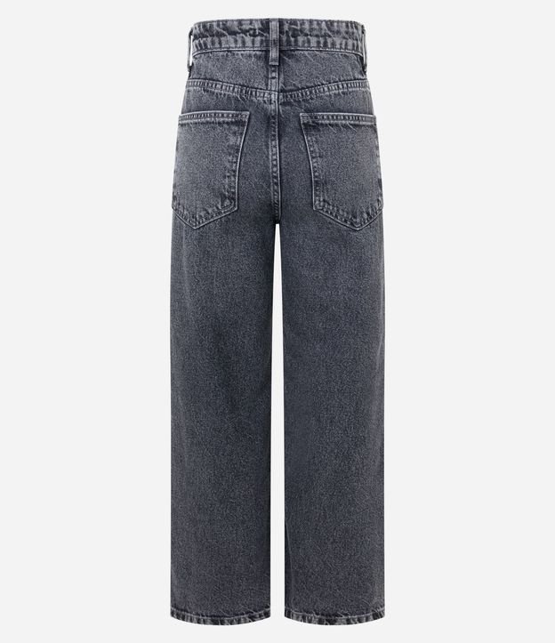 Pantalón Recto Cropped en Jeans 7