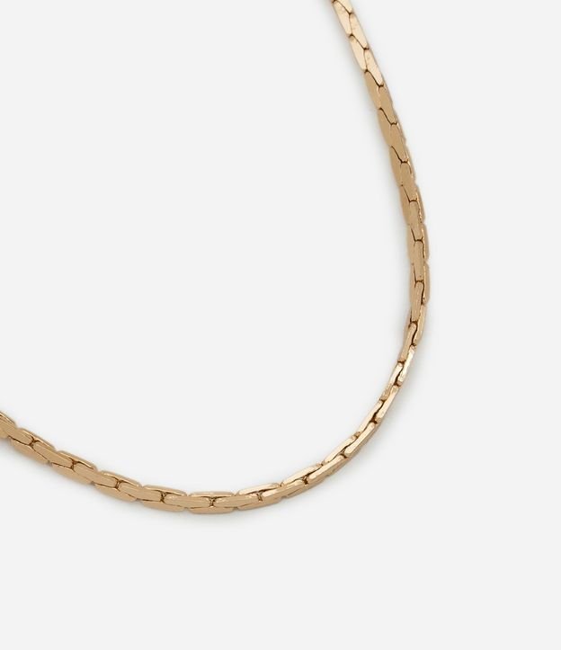 Collar Corto en Metal Diamantado