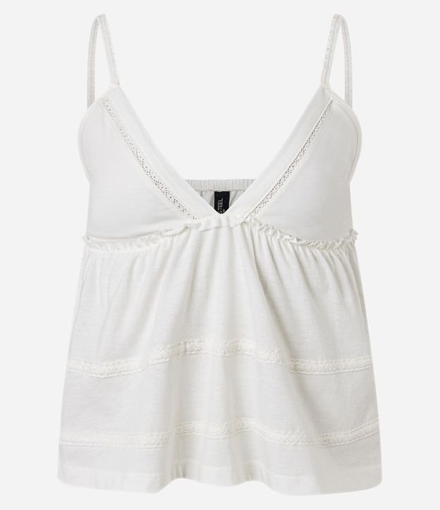 Blusa de Breteles con Lazo y Recortes 8