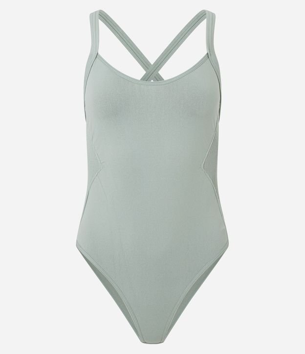 Body Seamless con Recorte Lateral Texturizado 4