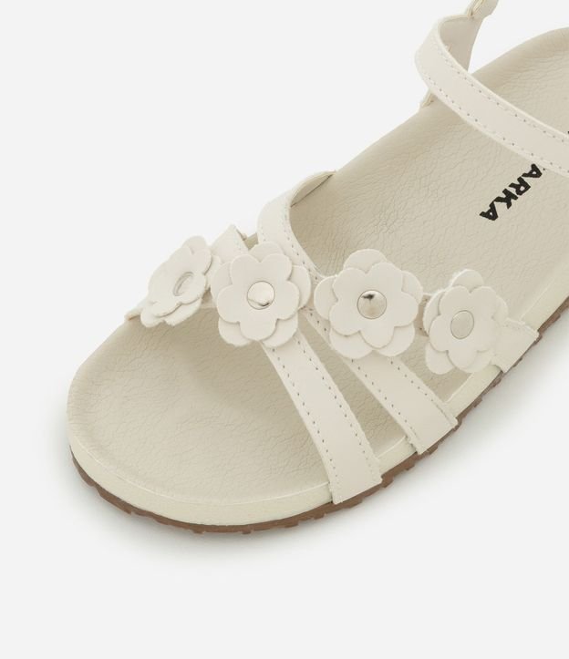 Sandalia Infantil con Tiras y flores - Talle 28 al 34 4